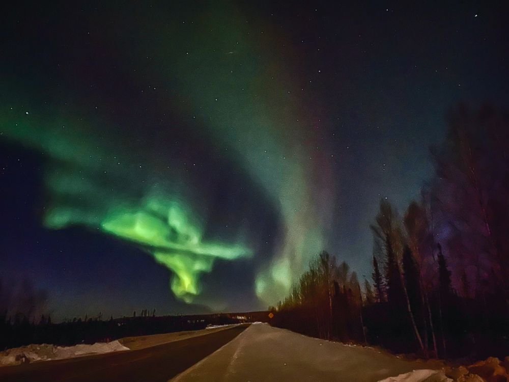 Imagem da Aurora Boreal em Fairbanks